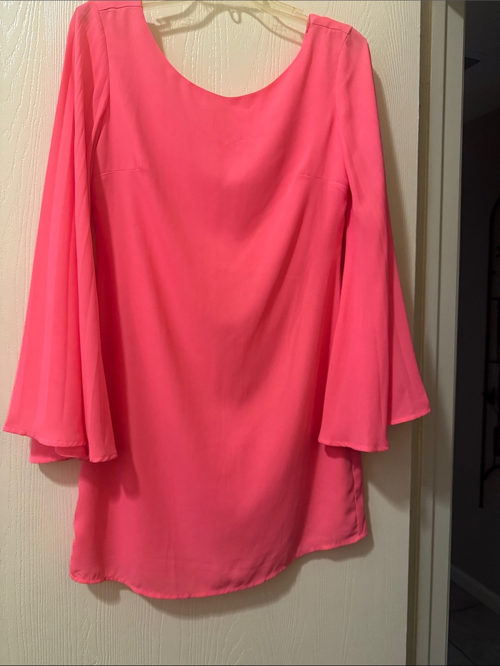 GB girls Hot Pink Bell Sleeve Tunic Dress